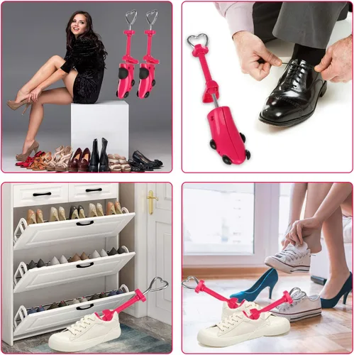 Vista 7 de Parts3A Estirador de zapatos para hombres y mujeres, estirador de botas, ajustable en 4 direcciones para estirar el ancho de la longitud