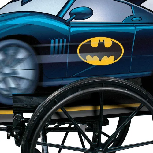 Vista 4 de Disguise Batman - Funda para silla de ruedas adaptativa para niños, disfraz oficial de Batmobile para silla de ruedas