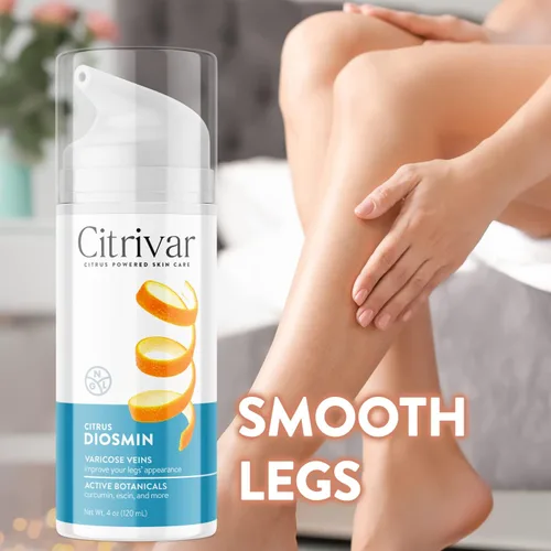 Vista 3 de NGL Citrivar Crema para Piernas - Tonificador calmante de menta con diosmina, escoba de carnicero, asescina, rutina, curcumina - 4.1 fl oz