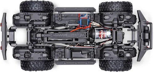Vista 5 de Traxxas TRX-4 Sport 1/10 High Trail Edition 4X4 Crawler (rojo)