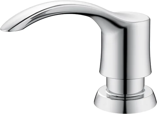 Vista 13 de Dispensador de Jabón para Fregadero de Cocina GAGALIFE con Botella Grande (Níquel Cepillado), Dispensador de Jabón Integrado para Fregadero