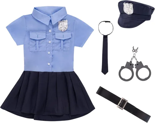 Vista 3 de LATOBREATH Conjunto de uniforme de profesión para niñas y bebés, disfraz de Halloween y cosplay