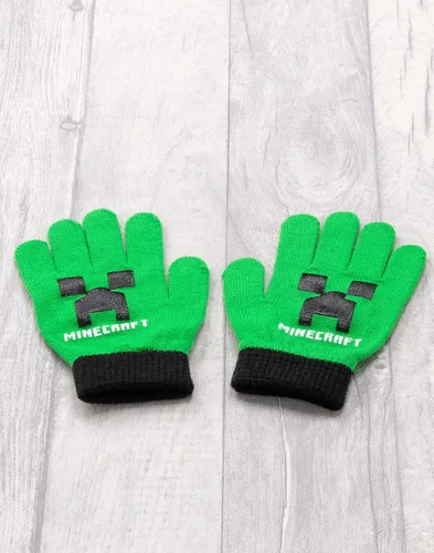 Vista 4 de Minecraft Bobble - Conjunto de guantes y gorro de punto para jugadores, talla única