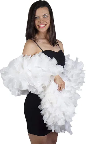 Vista 10 de ZUCKER Boas de plumas unisex para adultos o para mujer Negro