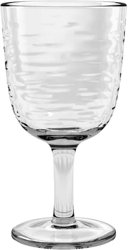 Vista 2 de Foundry - Copas de vino acrílicas, transparentes, 13.5 onzas, juego de 6