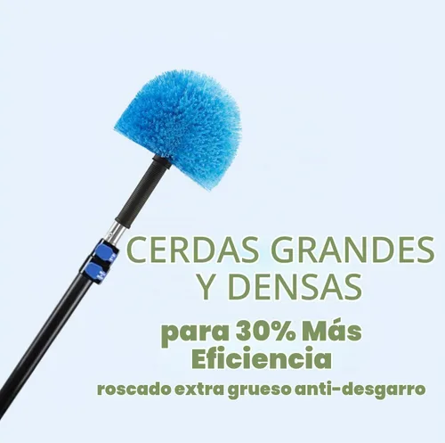 Vista 4 de 9 cabezales de plumero Webster para poste Cepillo removedor de telaraña Accesorio de cabeza de plumero de telaraña Se adapta a postes roscados