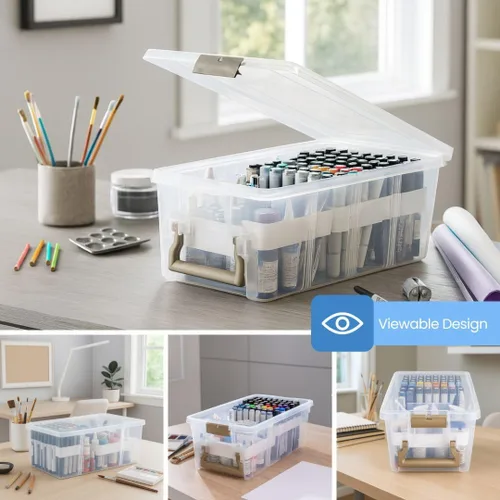 Vista 7 de ArtBin 6935AC Semi Satchel con Bandejas de Accesorios