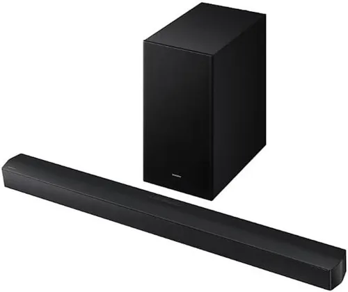 Vista 2 de Samsung HW-B620F Barra de sonido de 3.1 canales con subwoofer negro, Dolby Audio/DTS Virtual:X, HDMI ARC, compatible con sonido envolvente