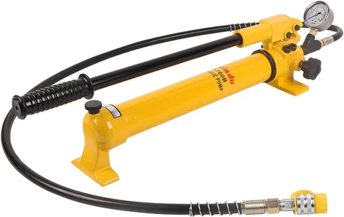 Vista 8 de Bombas hidráulicas CP-700 Bomba manual 10000Psi - 900CC aleación de aluminio de efecto único y manguera de 1.8M con manómetro