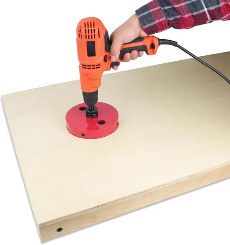 Vista 3 de GoSports Sierra perforadora de 6 pulgadas, diseño de acero resistente, ideal para hacer tablas de cornhole