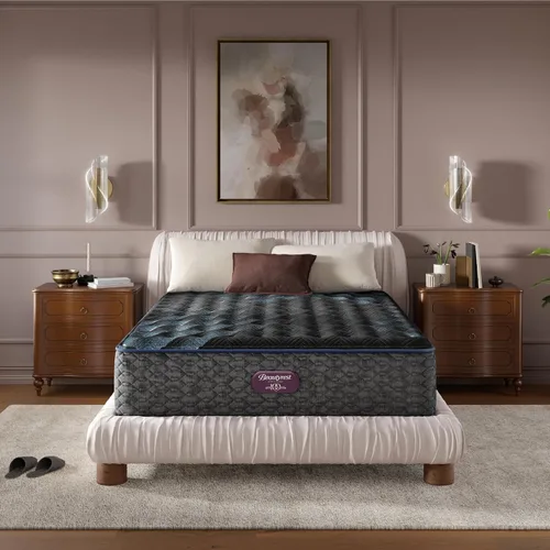 Vista 18 de Beautyrest Colchón de felpa de 15.25 pulgadas de nivel mundial, tamaño individual, soporte duradero, alivio de presión, enfriamiento, separación