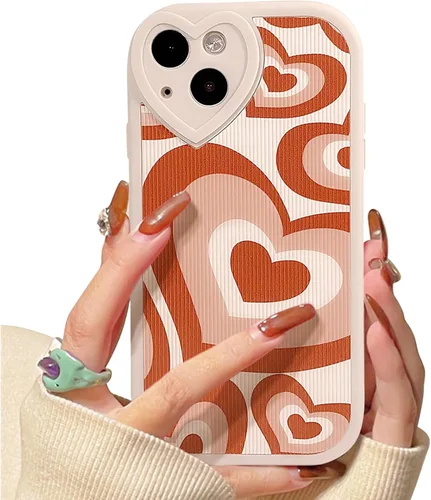 Vista 22 de Lovmooful Funda para iPhone 13 con diseño de oso lindo floral con lente de flor (Bear Flower)