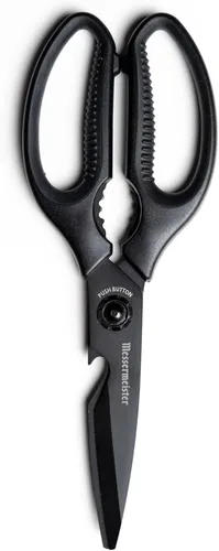 Vista 7 de Messermeister tijeras de cocina de 8.5 pulgadas, Negro