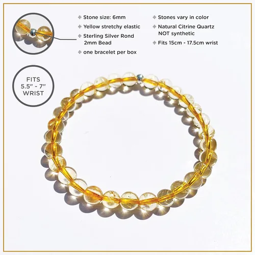 Vista 24 de Pulseras elásticas, piedras preciosas naturales, amatista, citrino, cuarzo rosa, cuarzo de cristal transparente, ojos de peridoto y teger, regalo
