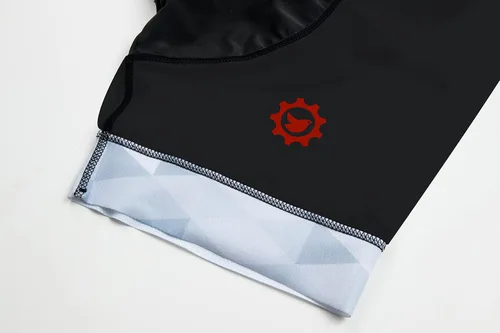 Vista 6 de GCRFL Conjunto de camiseta de ciclismo para hombre, pantalones cortos para bicicleta de carretera, mangas de jersey con cremallera, pantalones