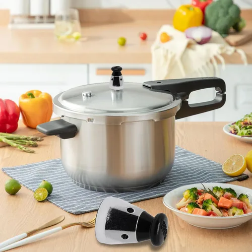 Vista 7 de Válvula de alivio de olla a presión, 1 unidad, válvula de jigger universal de olla a presión con varilla de escape, silbato para control de presión