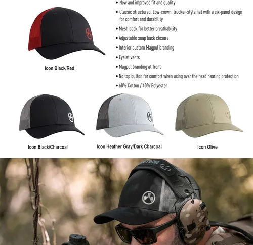 Vista 4 de Magpul Men's Trucker Hat Snap Back Baseball Cap, One Size Fits Most