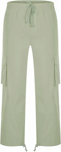 Vista 5 de Pantalones cargo para hombre, ajuste relajado, casual, delgado, playa, trabajo, calle, color caqui, pantalones holgados con bolsillos