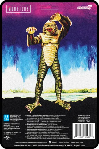 Vista 3 de Super7 Universal Monsters Super Creature (Esculpir Ancho en Carta) - Figura de reacción a escala de 3.75 pulgadas