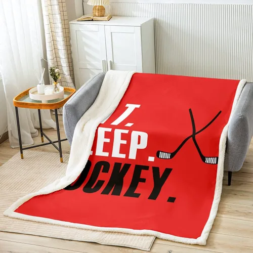Vista 36 de Feelyou Football Throw Blanket Basketball Sports Soft Fleece Sherpa Cozy Fuzzy Plush Warm Soccer Ball Game Fuzzy Plush Throw Black Baseball Gaming