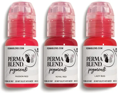 Vista 12 de Perma Blend Luxe Berry Lip Set – Juego de tinta de tatuaje rojo profundo – Kit de microblading de rubor labial – Suministros de tatuaje para PMU