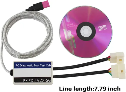 Vista 4 de Herramienta de diagnóstico de PC DR.ZX para Hitachi EX-2 EX-3 EX-5 ZX-5A ZX-5G Series Excavator Test Cable & CD
