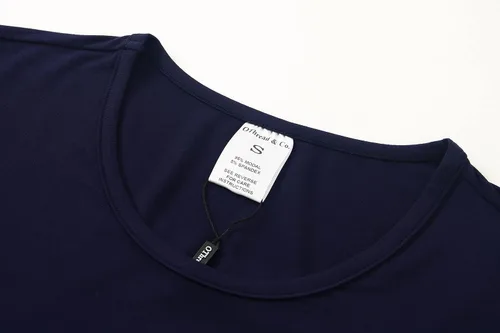 Vista 5 de OThread & Co. Camiseta corta de manga larga para mujer, cómoda con agujero para el pulgar, capa elástica básica