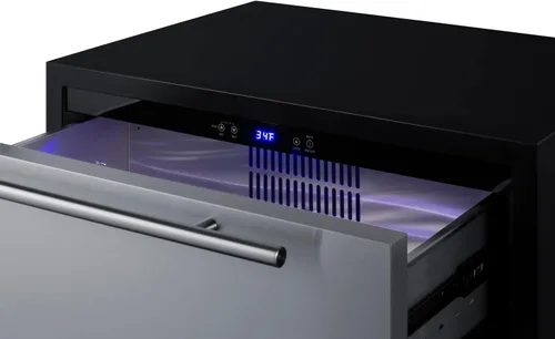 Vista 8 de Summit SPR275OS2DADA - Refrigerador al aire libre con dos cajones de acero