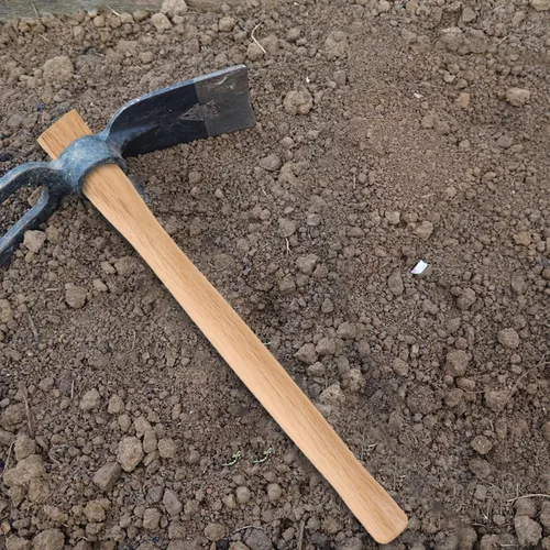 Vista 4 de Kisangel Reemplazo de mango de madera de 14.56 pulgadas para herramienta de jardín con agarre cómodo, mango de madera duradero para cuidado