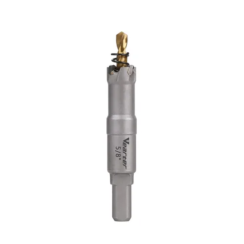 Vista 50 de Sierra perforadora de carburo de 1-1/2 pulgadas (1.496 in) para metal duro, cortador de agujeros con punta de carburo de tungsteno con broca piloto