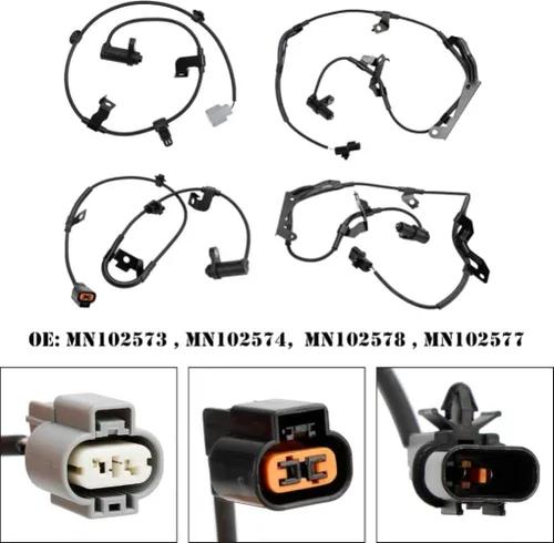 Vista 2 de Kit de sensor de velocidad de rueda ABS 4X Compatible con Mitsubishi L200 2.5DID 2006-2015 y Pajero/Shogun MK IV 2006-2020 Reemplazo directo