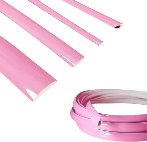 Vista 15 de Tira de moldura decorativa rosa suave para coche/motocicleta, autoadhesiva, universal para exterior e interior, salpicadero, parachoques, ventana
