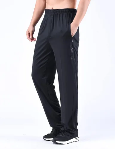 Vista 2 de Zoulee Nuevos pantalones deportivos con cremallera frontal para hombre