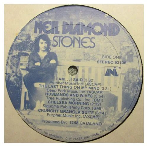 Vista 2 de NEIL DIAMOND STONES vinyl record