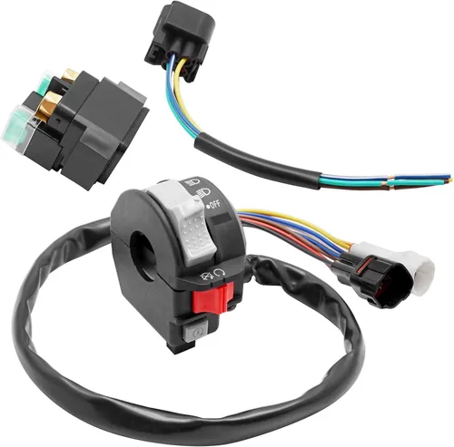 Vista 3 de M MATI Start Interruptor de parada, relé solenoide de arranque y enchufe para Yamaha Raptor 700 700R YFM700/700R 2006-2023 1S3-83973-11-00