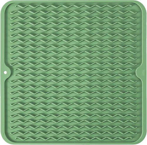 Vista 14 de Tapete de silicona para secado de platos para múltiples usos, fácil de limpiar, ecológico, tapete escurridor de platos resistente al calor