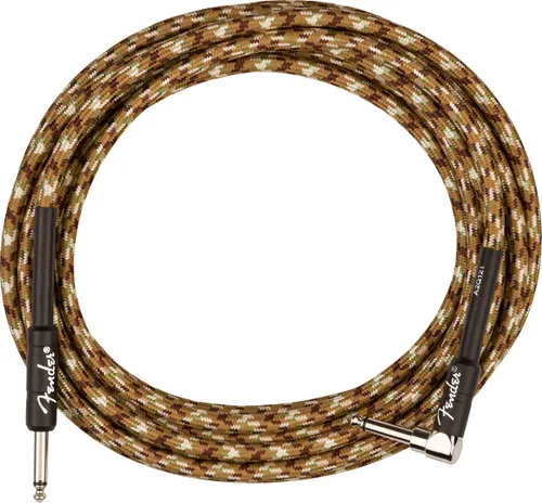 Vista 18 de Fender Cable de instrumento original de 18.6 pies, recto, negro, 1 paquete