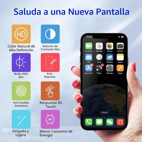 Vista 6 de [OLED] para iPhone 12 12 Pro Reemplazo de pantalla con altavoz frontal