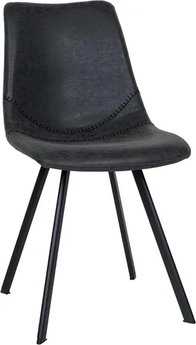 Vista 15 de LeisureMod Markley - Silla de comedor, color negro carbón