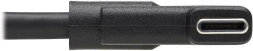 Vista 5 de Tripp Lite Cable USB C USB 3.2 Gen 2 en ángulo recto 100W PD Carga M/M 1M (U420-01M-G25ARA)