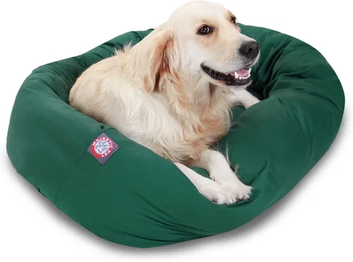 Vista 24 de Majestic Pet Products - Cama en forma de bagel para perro, color caqui, 32 pulgadas