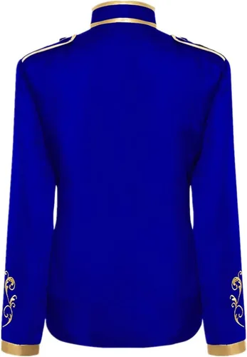 Vista 2 de VOREING Chaqueta de uniforme de Prince Coats para hombre Drummer Parade Punk Officer Prince