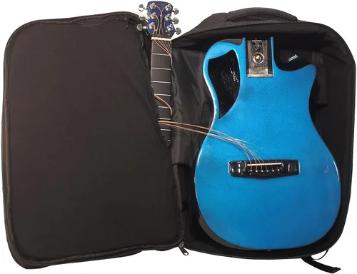 Vista 17 de Journey Instruments - Guitarra de viaje plegable de fibra de carbono OB660M Negro