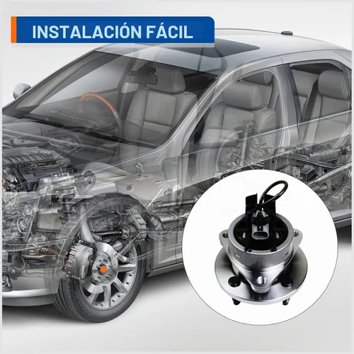 Vista 5 de PAROD 513204 Conjunto de cojinete de rueda delantera y cubo compatible con Chevy Cobalto 2005-2010, Saturn Ion 2003-2007 Pontiac G5 2007-2010