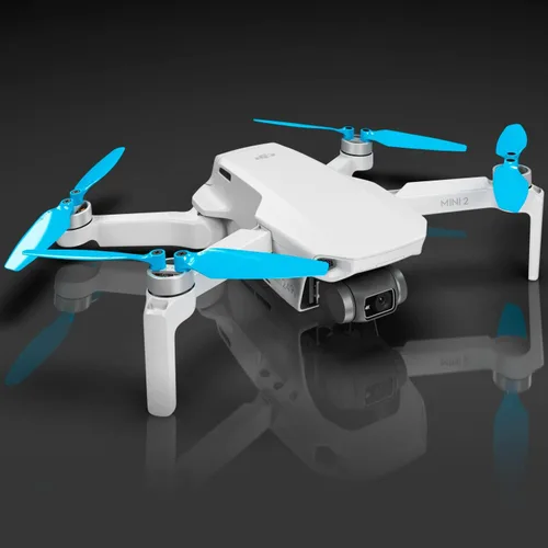 Vista 4 de Master Airscrew Bundle - Hélices Stealth para DJI Mini 2, Mini 2 SE, Mini SE y Mini 4K - Rojo + Azul