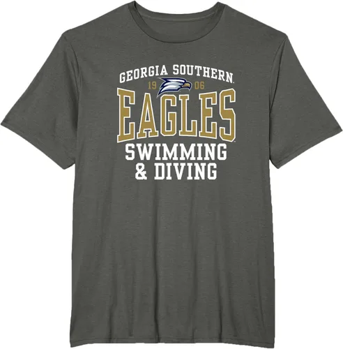 Vista 5 de Georgia Southern University Camiseta de natación y buceo Eagles, Negro
