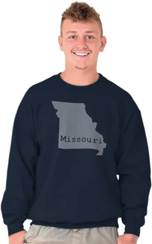 Vista 6 de Missouri State Map Shape Souvenir MO Pride - Sudadera para hombre