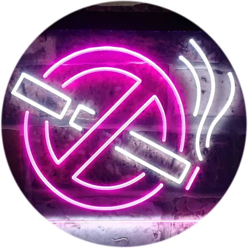 Vista 9 de ADVPRO No Smoking Non Smoke Warning Shop Restaurant Dual Color LED Neon Sign Blue & Red 12" x 8.5" st6s32-i3189-br