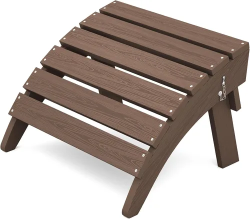 Vista 20 de KINGYES Otomana Adirondack plegable para silla Adirondack, Aruba