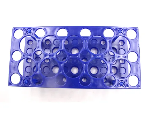 Vista 5 de Driak Estante de tubo de centrífuga de plástico de 28 pozos Estantes desmontables de la tina usados para tubo de centrífuga de 0.3 fl oz, 0.5 fl oz